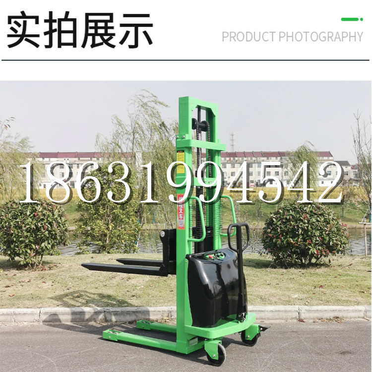 龙井市电动叉车堆高车液压铲车电瓶1吨2吨站驾步行式小型全自动叉车